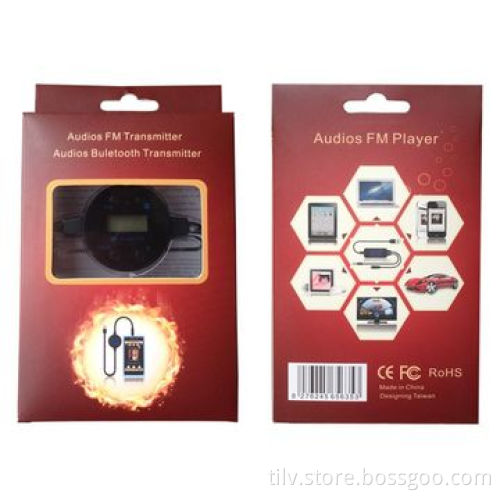 Bluetooth to FM Transmitter with Micro USB Charger Cable for Mobile Phone